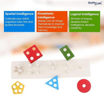 Rolimate Creative Craft Recognition Geometric Shape Sorter Educational Learning Toy For Kids