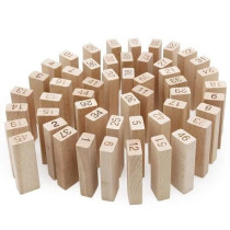 Pack Of 54 Tower Building Blocks Toy