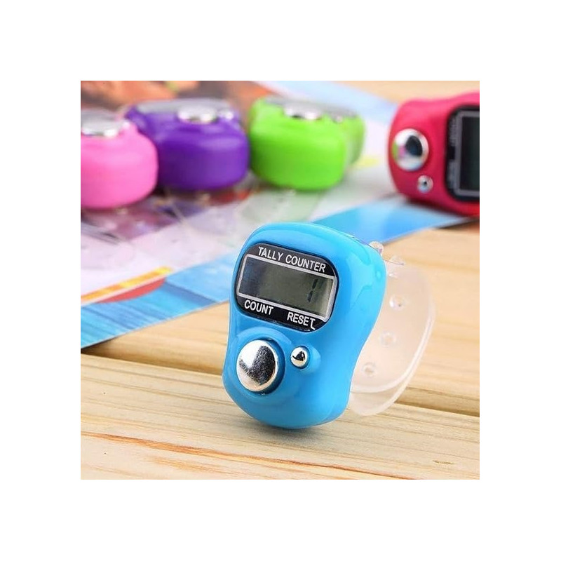 Xbotmax Electronic Digital Knitting Tally Counter Blue/White