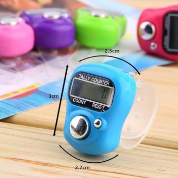 Xbotmax Electronic Digital Knitting Tally Counter Blue/White