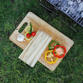 50-Piece Bbq Skewer Set Beige 30Centimeter