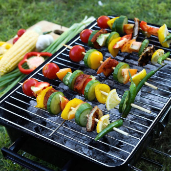 50-Piece Bbq Skewer Set Beige 30Centimeter