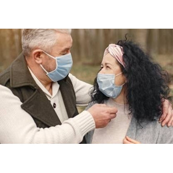 50-Piece Disposable Face Mask With Elastic Ear Loop Set