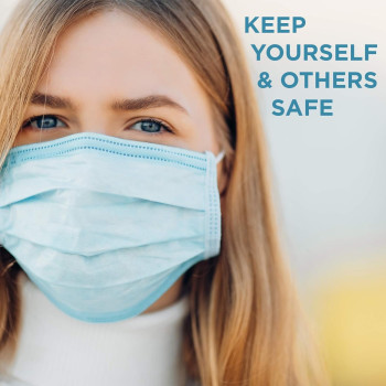 50-Piece Disposable Face Mask With Elastic Ear Loop Set