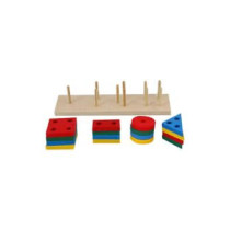 Skywalk Geometric Shape Matching Wooden Toy