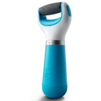Scholl Velvet Smooth Pedi Electronic Foot File, Blue/White