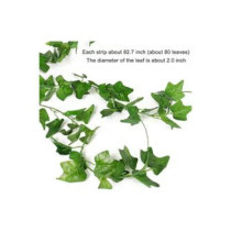 Xiuwoo 12-Piece Artificial Hanging Ivy Leaves Multicolour 230cm