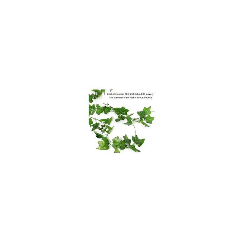 Xiuwoo 12-Piece Artificial Hanging Ivy Leaves Multicolour 230cm
