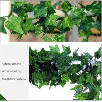 Xiuwoo 12-Piece Artificial Hanging Ivy Leaves Multicolour 230cm