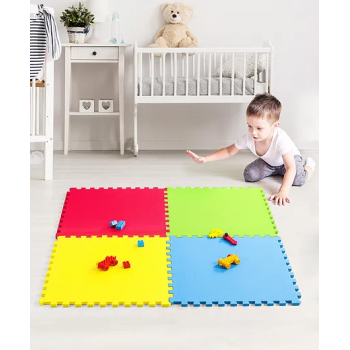 Rbwtoys 4-Piece Exercise Foam Play Plain Mat Puzzle Set