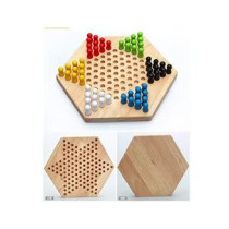 Wlff Chinese Hexagon Checker Play Set