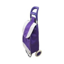 Portable Foldable Trolley Bag Purple 10Centimeter