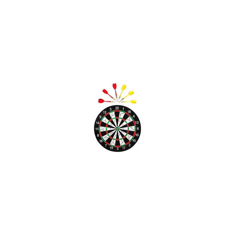 Farraige Wooden Double Faced Dart Board Game Set