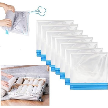 Reusable Vacuum Pillow Compressed Organizer Clear