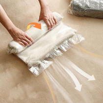 Reusable Vacuum Pillow Compressed Organizer Clear