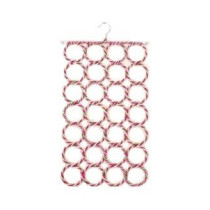 28 Hole Scarf Organizer Red/Pink/Green 44 x 74Centimeter