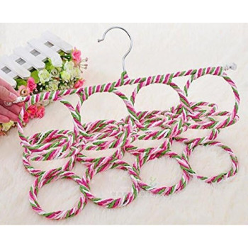 28 Hole Scarf Organizer Red/Pink/Green 44 x 74Centimeter