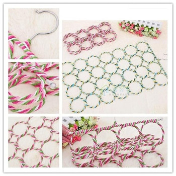 28 Hole Scarf Organizer Red/Pink/Green 44 x 74Centimeter