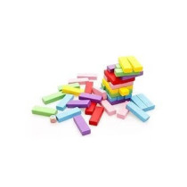 54-Piece Wooden Blocks Stacking Game