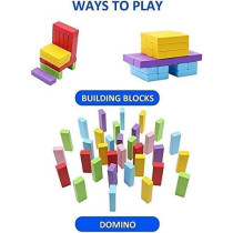 54-Piece Wooden Blocks Stacking Game
