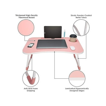 Foldable Laptop Table Multicolour 60 x 40 x 28cm