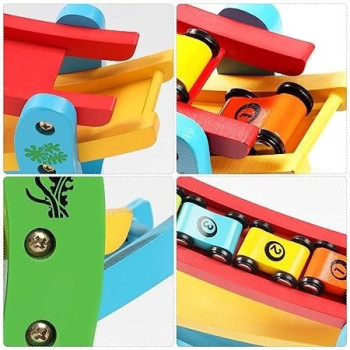 Speed Chute Car Vehicle With Wooden Block Track Set