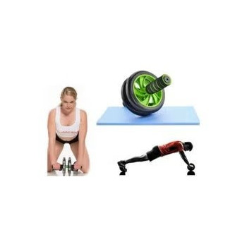 Ab Wheel Roller Abdominal Trainer With Knee Mat-Ek