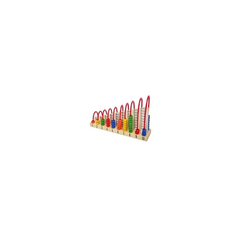 Wooden Toy Series Multi Functional Early Education Learning Abacus Calculation Shelf Toy For Kids