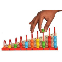 Wooden Toy Series Multi Functional Early Education Learning Abacus Calculation Shelf Toy For Kids