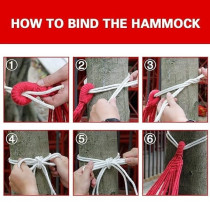 Portable Camping Hammock Multicolour 280 x 80Centimeter