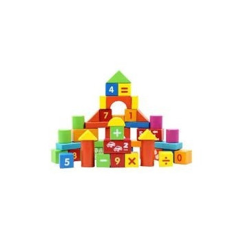 50-Piece Numbers Stacking Blocks Set