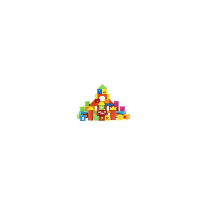 50-Piece Numbers Stacking Blocks Set