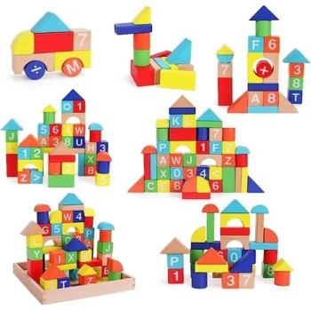 50-Piece Numbers Stacking Blocks Set