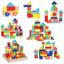 50-Piece Numbers Stacking Blocks Set