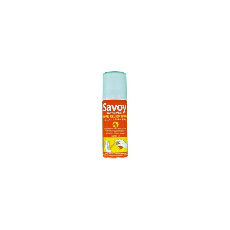 Savoy Antiseptic Burn Relief Spray 50 ml