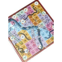 Ludo 2-In-1 Snakes And Ladder Cum Ludo Plastic Foldable Colourful Board Games