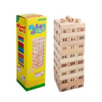 48 Large-Scale Digital Laminated Jenga Wooden Blocks
