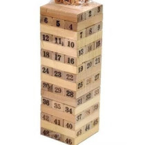 48 Large-Scale Digital Laminated Jenga Wooden Blocks
