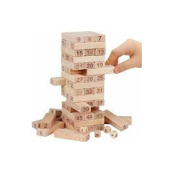 48 Large-Scale Digital Laminated Jenga Wooden Blocks