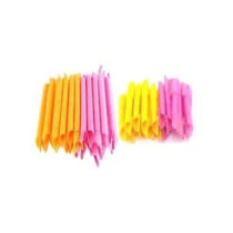 19-Piece Magic Leverage Hair Styling Roller Set Pink/Yellow/Purple