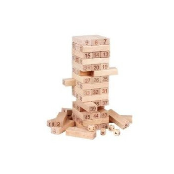 Shy-Shy Wooden Blocks Tumbling Stacking Game Large
