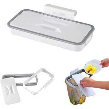 Garbage Bag Holder For Home And Cars White 26.8 x 5.2 x 12.8cm