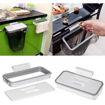Garbage Bag Holder For Home And Cars White 26.8 x 5.2 x 12.8cm