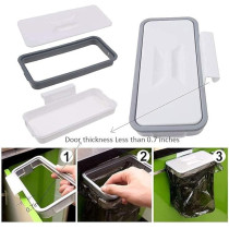 Garbage Bag Holder For Home And Cars White 26.8 x 5.2 x 12.8cm