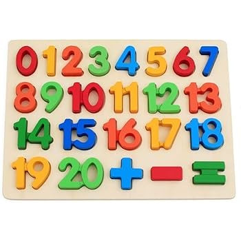 Lw Wooden Number Puzzle Toy
