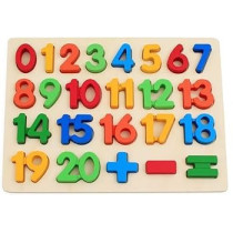 Lw Wooden Number Puzzle Toy