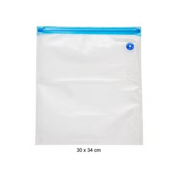 5-Piece Vacuum Storage Bag Clear/Blue, 30 x 34cm