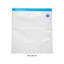 5-Piece Vacuum Storage Bag Clear/Blue, 30 x 34cm