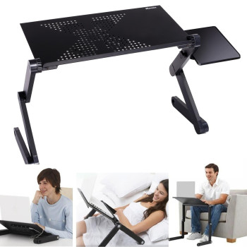 Rag And Sak Foldable Laptop Table Stand Black