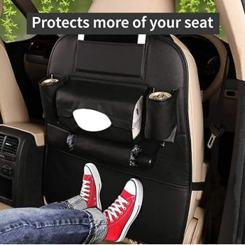 Auto Storage Pockets Vehicle Bags Back Seat Hanging Bag Multi Pocket Bottle Cup Tissue Box Holder